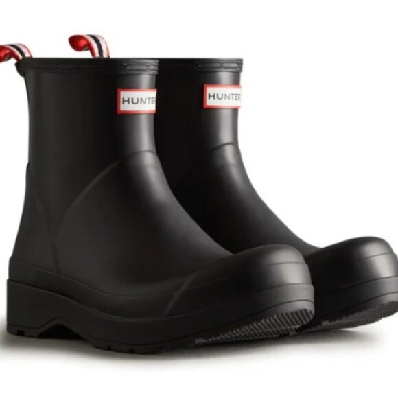 HUNTER Men's Play Short Rain Boots Size 10 - Picture 1 of 7